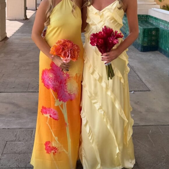 Peppermayo Chloe Maxi Dress - Orange Floral - Picture 2 of 6